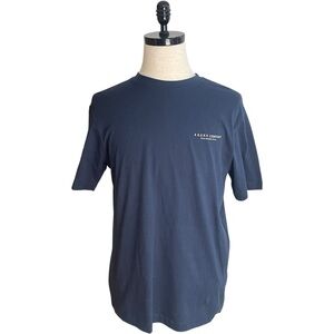 ASOS Only & Sons World Print Logo Tee T-Shirt Navy Blue